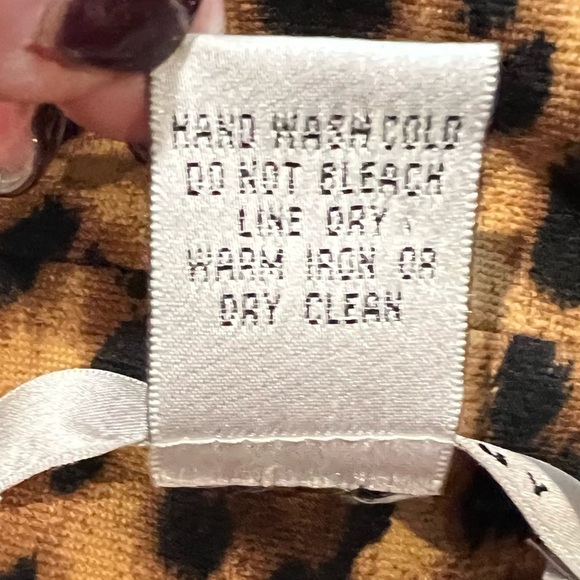 WD NY Long cheetah blazer jacket Size 8 - Picture 6 of 6